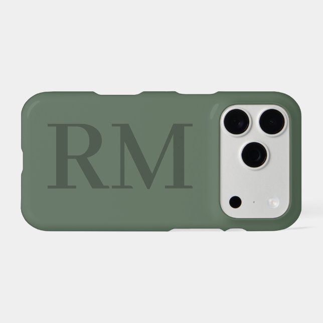 Custom Initial Name Monogram Cover (Back Horizontal)