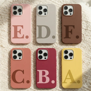 Custom Initial Name Yellow Phone Case Gift for Mum