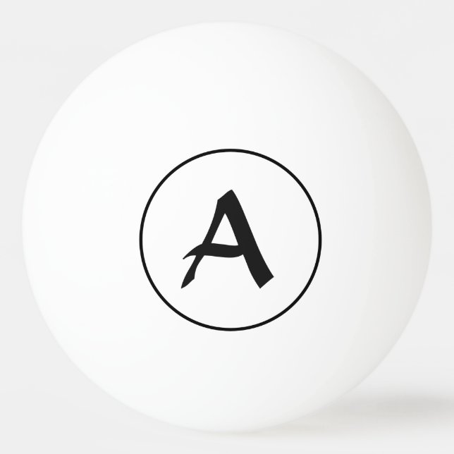CUSTOM INITIAL Ping Pong Ball (Back)