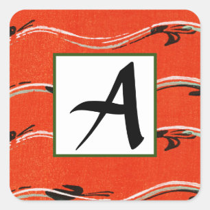 CUSTOM INITIAL RED ENVELOPE SEAL