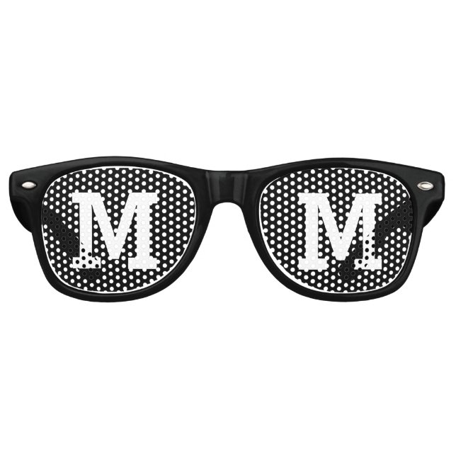 Custom Initial Retro Sunglasses (Front)