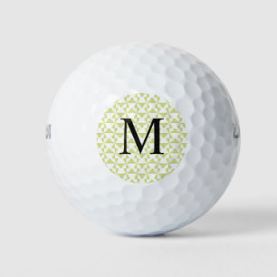 Custom Initial Sage Pinwheels Golf Balls