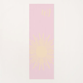 Custom Initial Sun Yoga Mat
