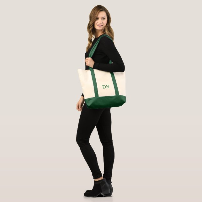 Custom Initials Jumbo Tote Bag (Front (Model))