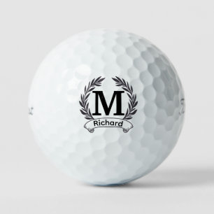 Custom Initials & Monograms, Personalised Titleist Golf Balls