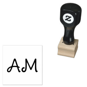 Custom Initials Personalised Rubber Stamp