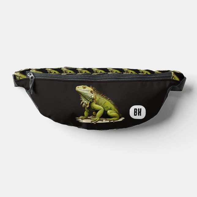 Custom Initials Pet Iguana Bum Bags (Lay Down)
