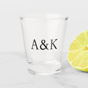Custom Initials  Shot Glass