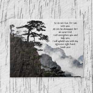 Custom Inspirational bible verse from Isaiah  Jigs Jigsaw Puzzle