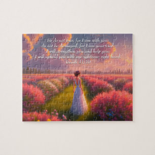Custom Inspirational bible verse from Isaiah Jigsa Jigsaw Puzzle