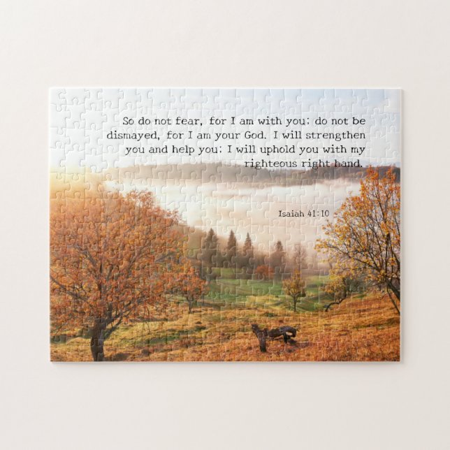 Custom Inspirational bible verse from Isaiah Jigsaw Puzzle (Horizontal)
