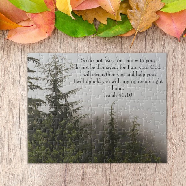 Custom Inspirational bible verse from Isaiah Jigsaw Puzzle (Creator Uploaded)