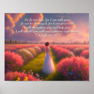 Custom Inspirational bible verse from Isaiah   Poster