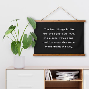 Custom Inspirational Life Quote Art Hanging Tapestry