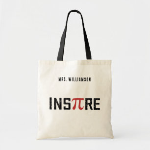 Custom InsPire Pi day Happy Pi day Math Gifts Tote Bag