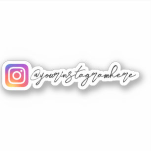 Custom Instagram Calligraphy Sticker
