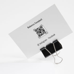 Custom Instagram Facebook Business Qr Code Rubber Stamp