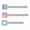 Custom Instagram Facebook Twitter Social Media