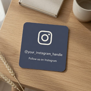 Custom Instagram Follow Personalised Social Media Square Sticker