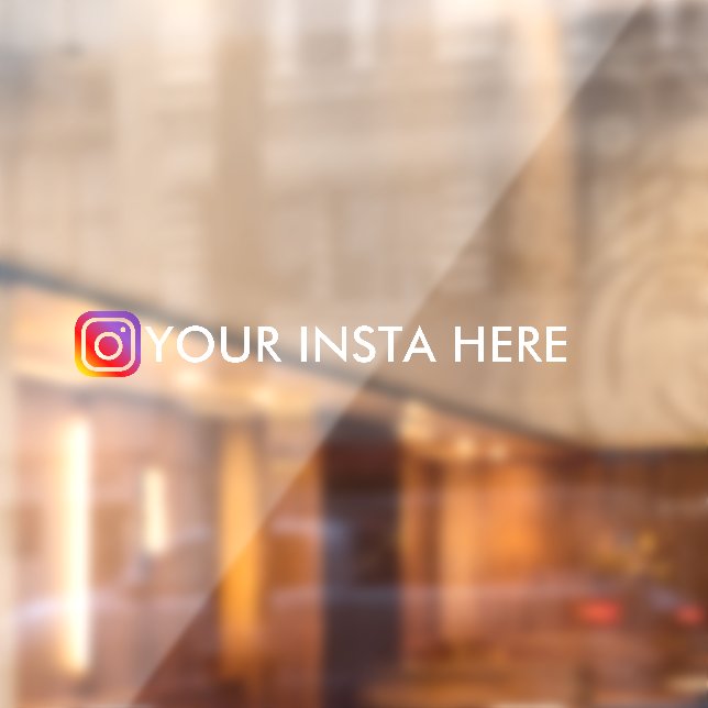 Custom Instagram Logo handle window car decal  (Sheet 2)