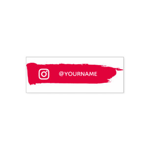 Custom Instagram Name, Follow me on Instagram Self Self-inking Stamp