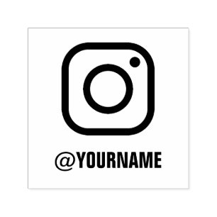 Custom Instagram Name, Follow me on Instagram Self Self-inking Stamp