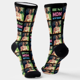 Custom instagram photo best mum ever socks
