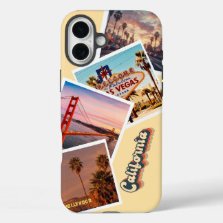Custom Instagram Photo California Travel Collage iPhone 16 Plus Case