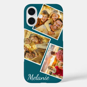 Custom Instagram Photo Collage Personalised Name  iPhone 16 Case