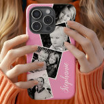 Custom Instagram Photo Collage Personalised Name iPhone 11 Case<br><div class="desc">Custom Instagram Photo Collage Pink Personalised iPhone 11 Case. This trendy modern design features a place for 4 square instagram style photos. Add your name or text to further personalise this custom DIY design and choose your own background colour.</div>