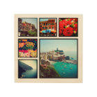 Custom Instagram Photo Collage Print on Wood