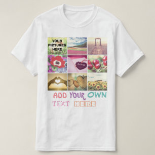 Custom instagram photo collage T-Shirt