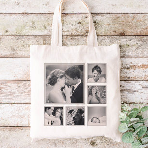 Custom Instagram Photo Collage Tote Bag