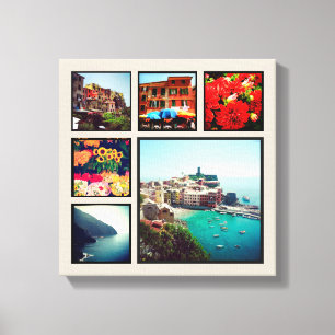 Custom Instagram Photo Collage Wrapped Canvas Art