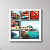 Custom Instagram Photo Collage Wrapped Canvas Art