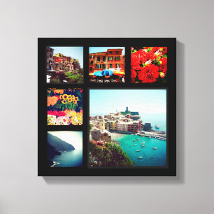 Custom Instagram Photo Collage Wrapped Canvas Art