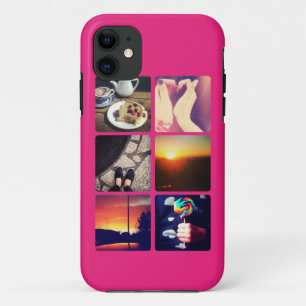 Custom Instagram Photo Hot Pink iPhone 11 Case