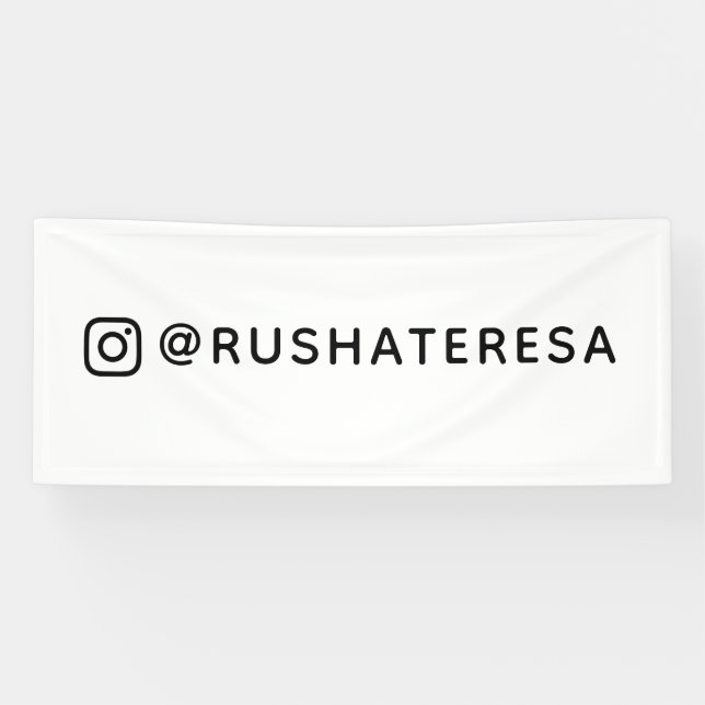 Custom Instagram Social Media Branding Banner (Horizontal)