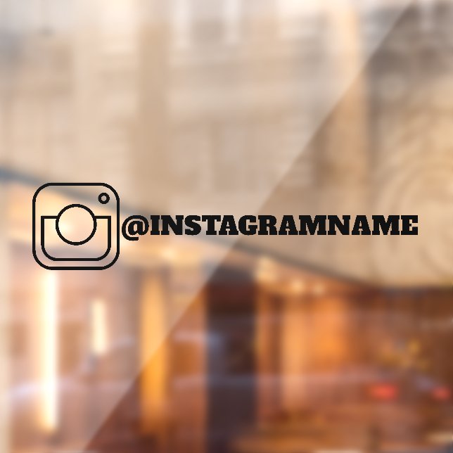 Custom Instagram Social Media Car Window Sticker (Sheet 2)