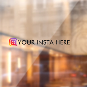 Custom Instagram Username window car decal 
