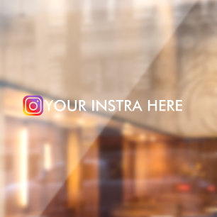 Custom Instagram Username window car decal