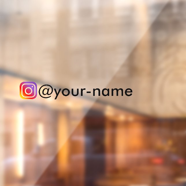 custom instagram window sticker for business (Sheet 2)