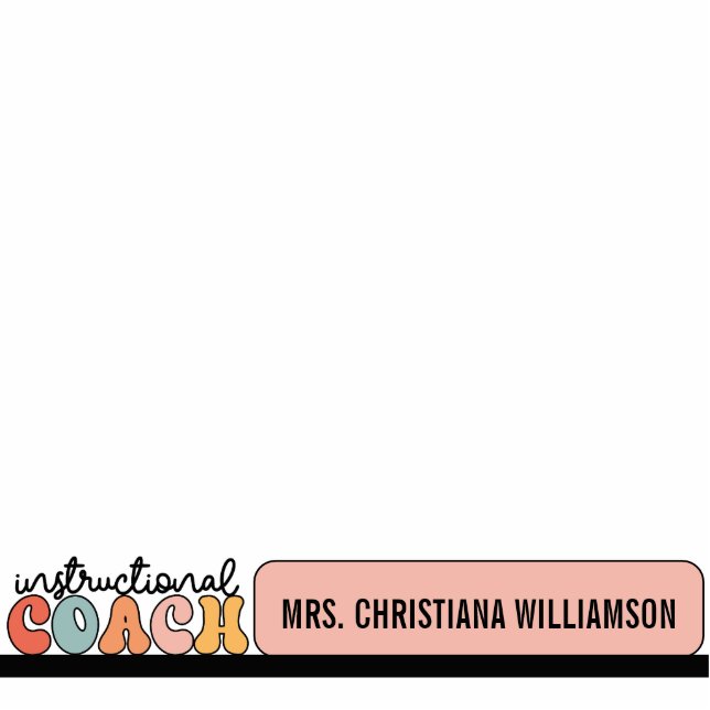 Custom Instructional Coach Educational Coach Retro Standing Photo Sculpture (Front)