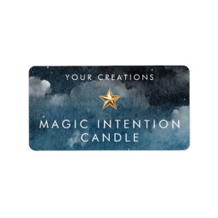Custom Intention Candle Sticker Labels