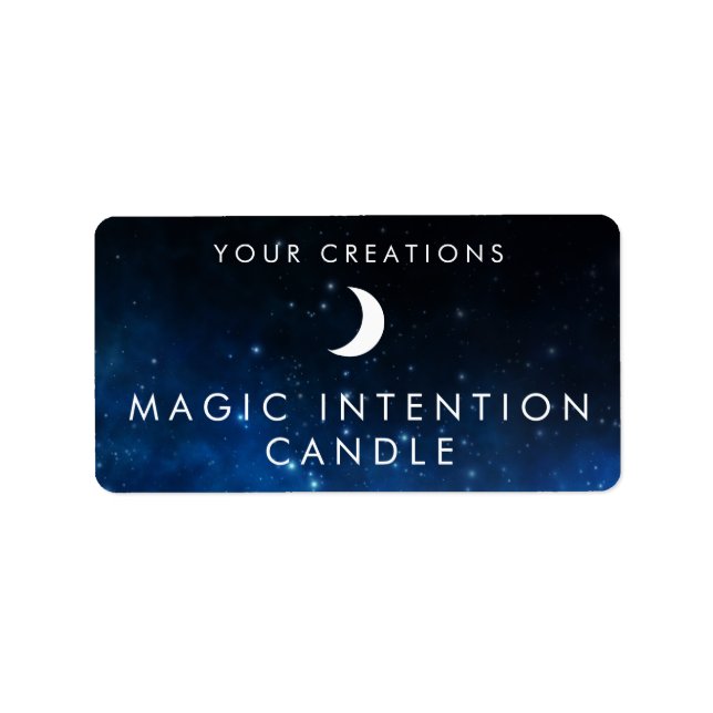 Custom Intention Candle Sticker Labels (Front)