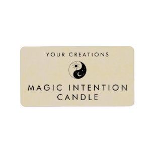 Custom Intention Candle Sticker Labels