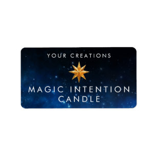 Custom Intention Candle Sticker Labels