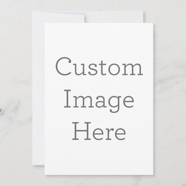 Flat Invitation, Size: 12.7 cm x 17.8 cm, Paper: Signature Matte, Envelopes: White (Front)