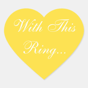 Custom Invitation Banana Peel Heart Sticker