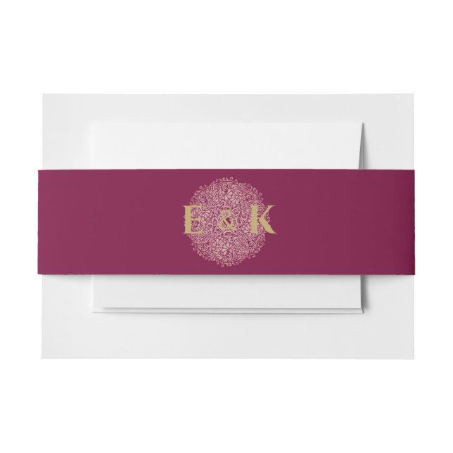 Custom Invitation Belly Band (Front Example)